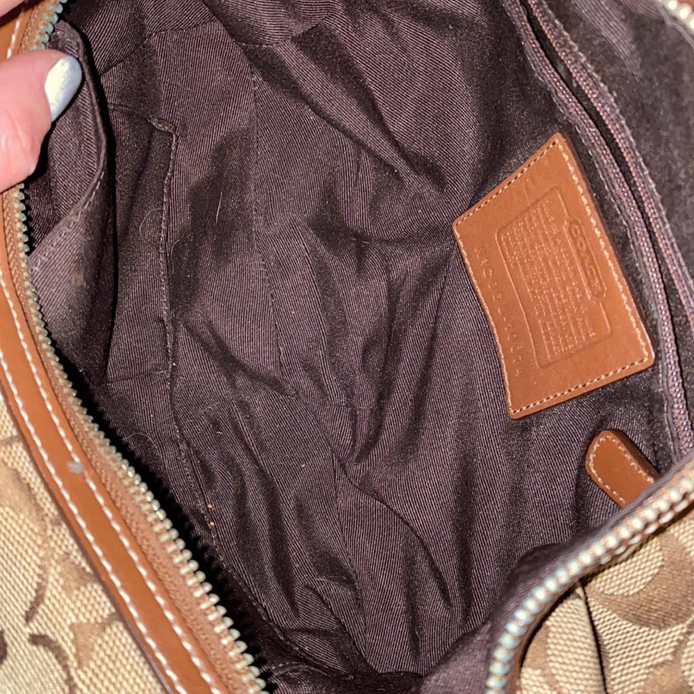 Coach brown shoulder purse - Picture 2 of 5